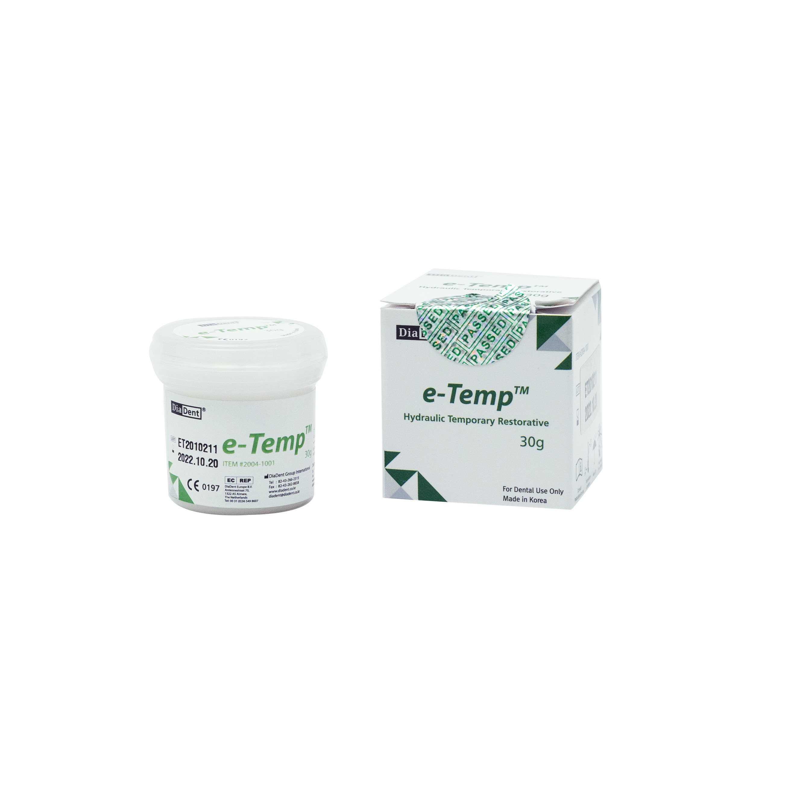 Diadent E-Temp Temporary Filling Material 30g